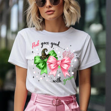 Load image into Gallery viewer, Pink goes good with Green/Bows - T-Shirt Unisex All Sizes
