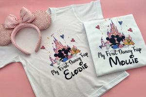My First Disney Trip Personalised - T-Shirt Unisex All Sizes