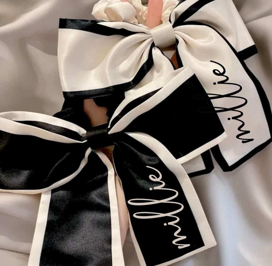 Personalised Bow Scrunchies