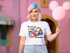 Inside Out - Feel all the feels - T-Shirt Unisex All Sizes