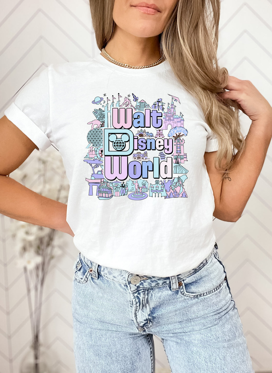 Walt Disney World (Pastels) - T-Shirt Unisex All Sizes